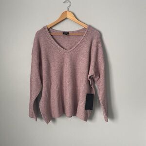 CYRUS Sweater V-Neck Mausha Pink Size Women's 1X NWT